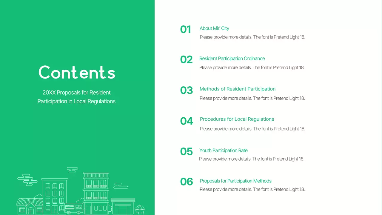 Green Modern Regulations Document Presentation