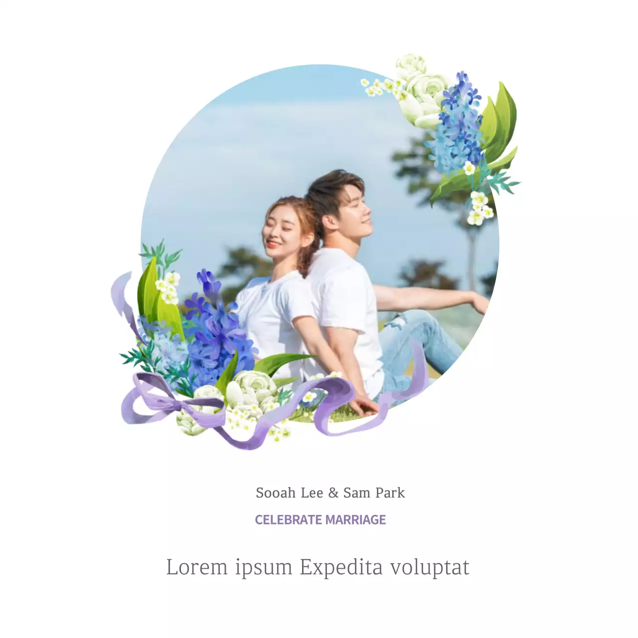 Biểu ngữ mời đám cưới thanh lịch màu trắng