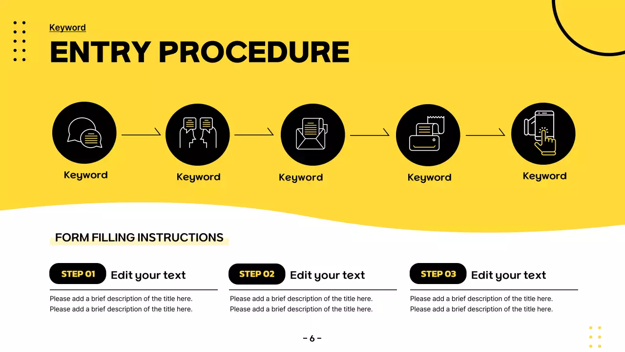옐로우 모던 쇼핑 가이드 프레젠테이션