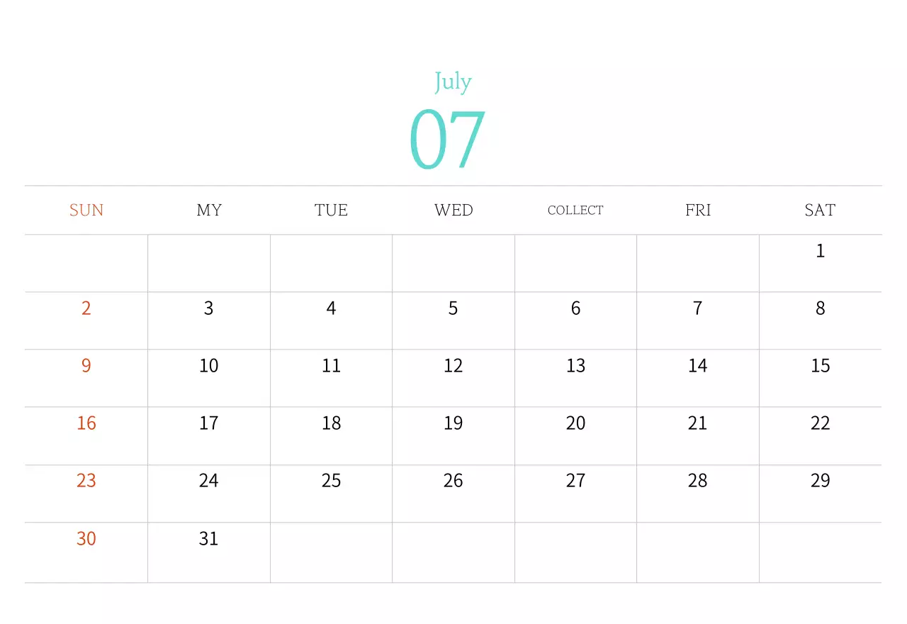 Stamp illustration with a warm concept