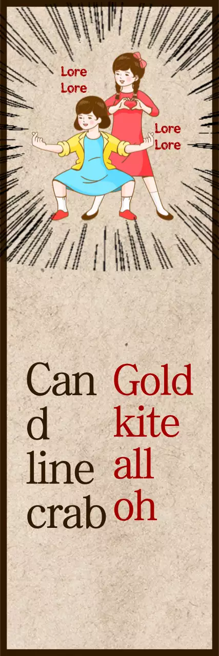 Banner de livro de histórias infantis vintage marrom