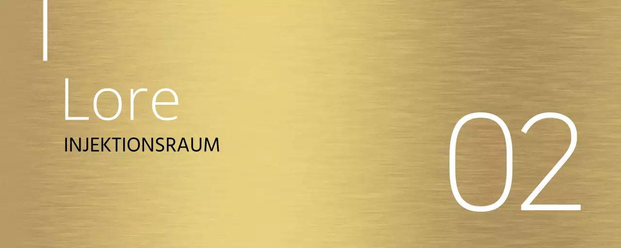 Einfache Gestaltung des Ortsführers mit weißen Linien und Ortsnamen von Krankenhäusern