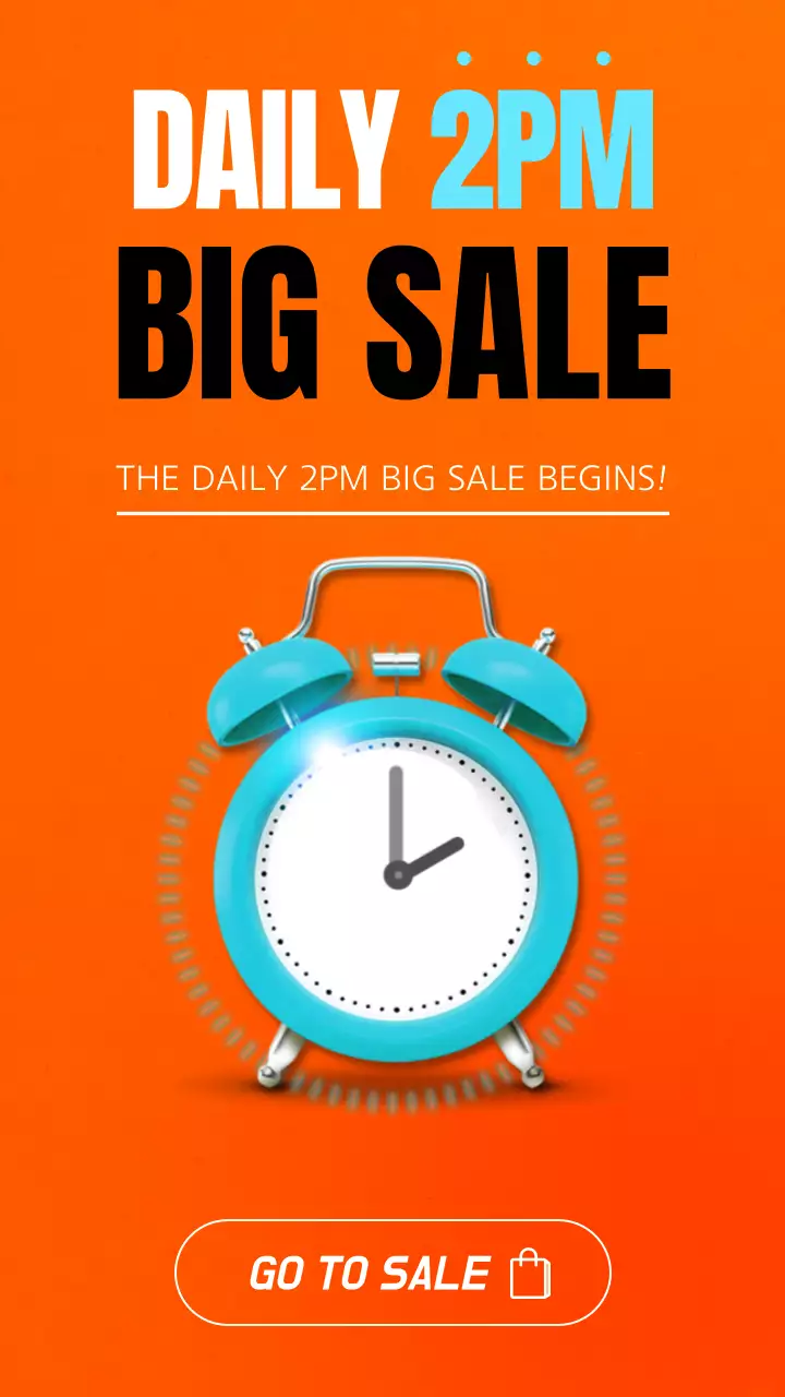 오렌지 볼드 세일 프로모션 인스타그램 포스트