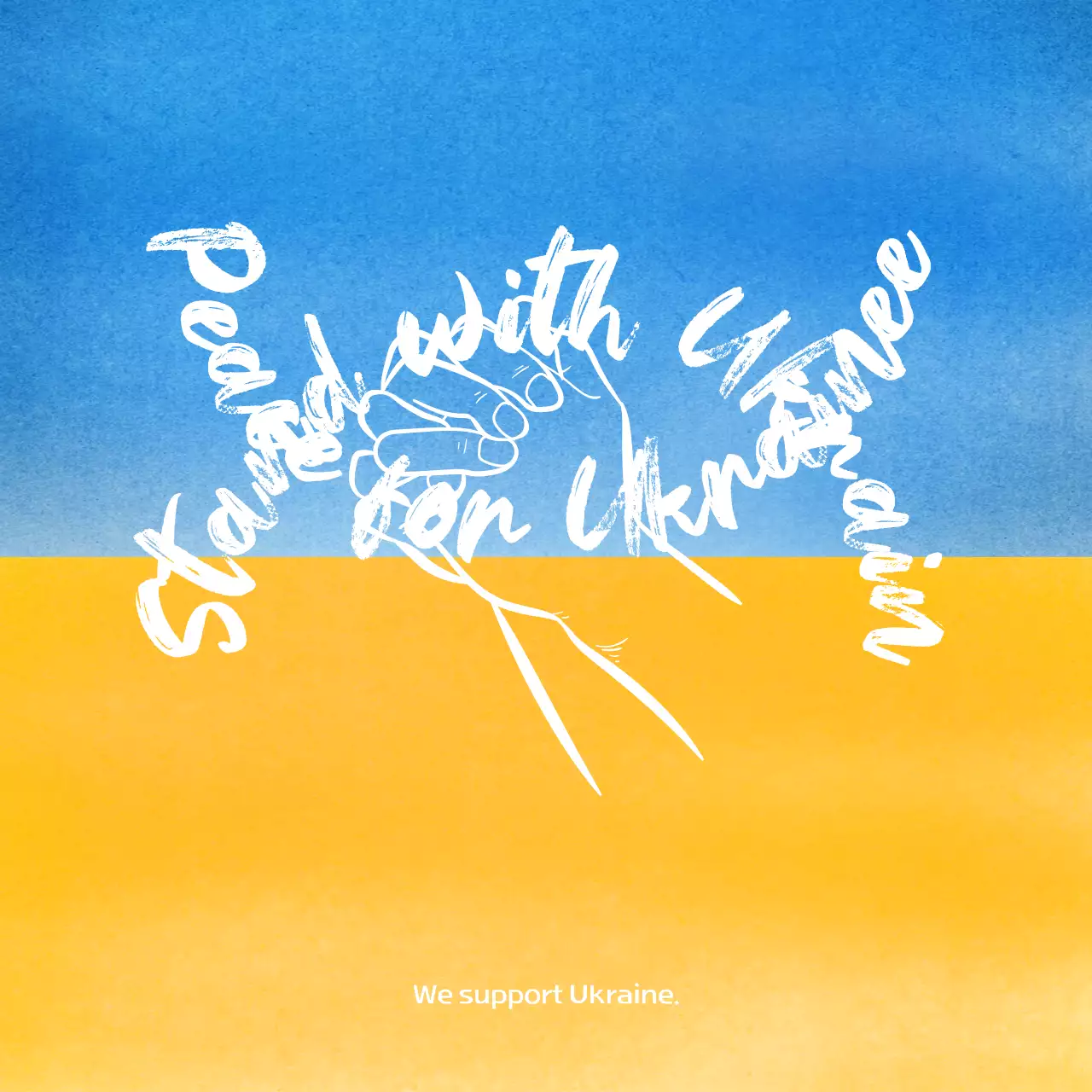 Blue Minimal Support Announcement Instagram Post