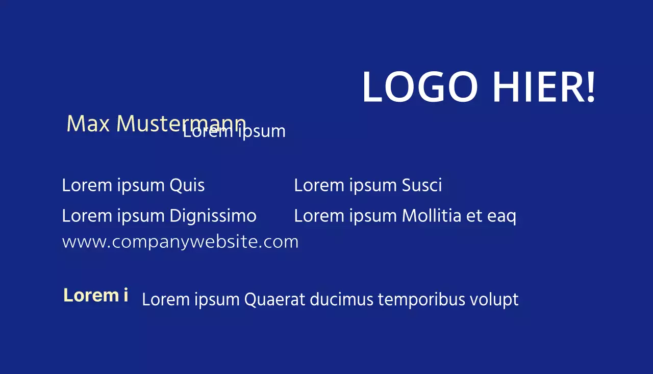 Visitenkarten für Unternehmen