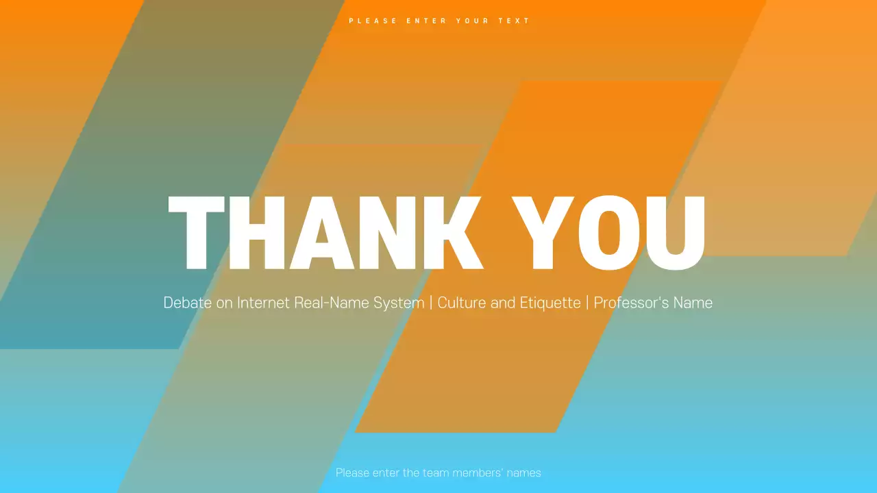 Orange Minimal Debate Presentation