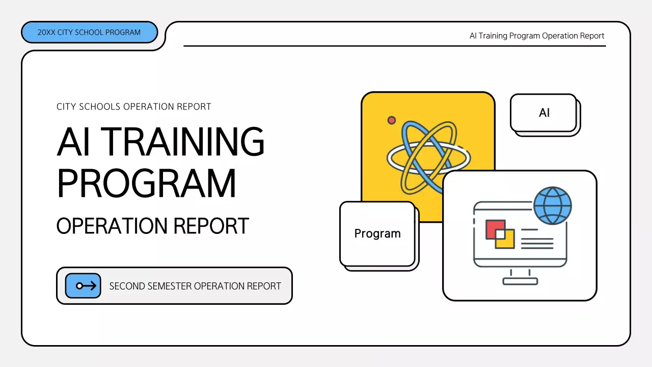 White Modern Ai Report Document Presentation