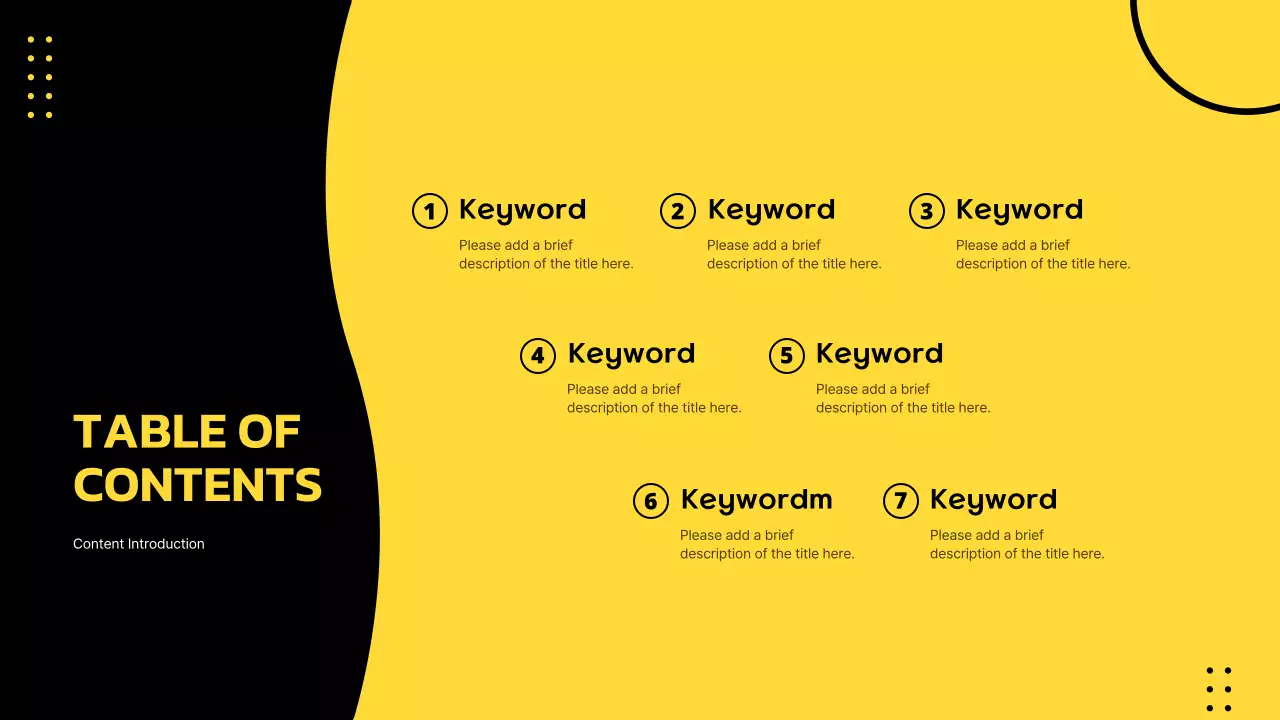 옐로우 모던 쇼핑 가이드 프레젠테이션