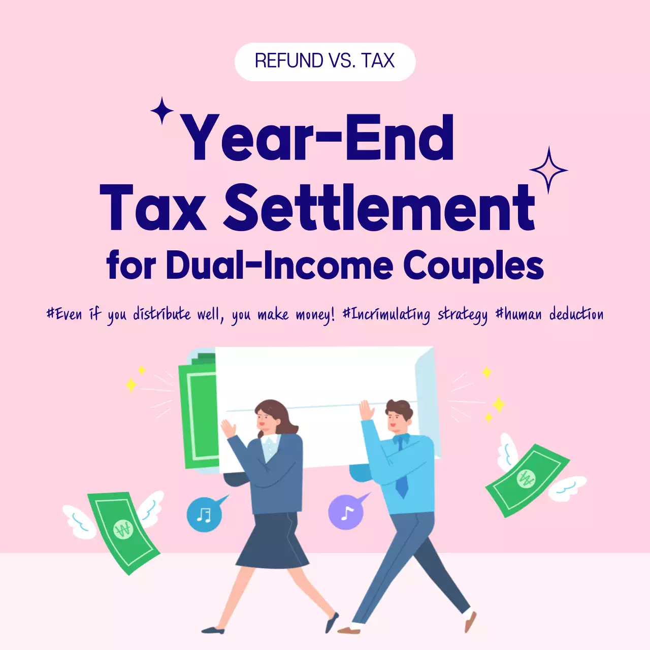 Pink Modern Tax Guide Social Media Post