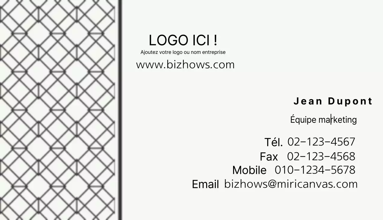 Cartes de visite à motifs