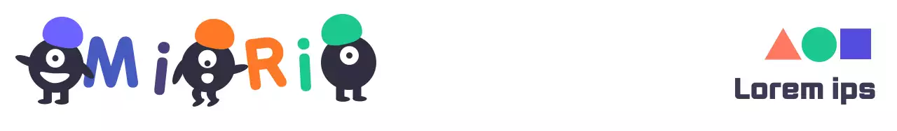 Colorful, cute and simple illustration logo style for promoting English language school