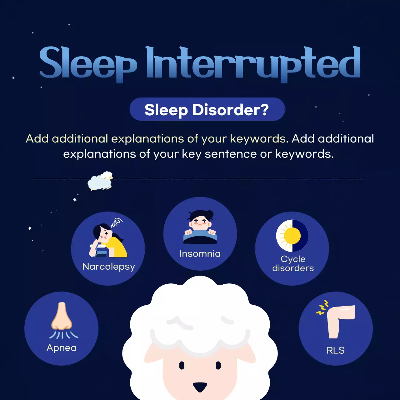 Blue Minimal Sleep Guide Instagram Carousel