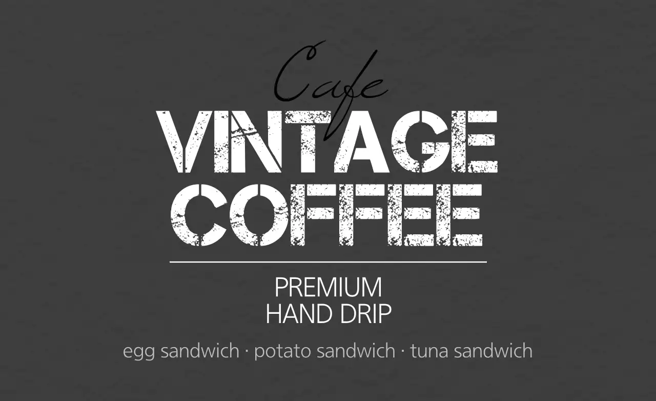 Grey Vintage Coffee Menu Banner