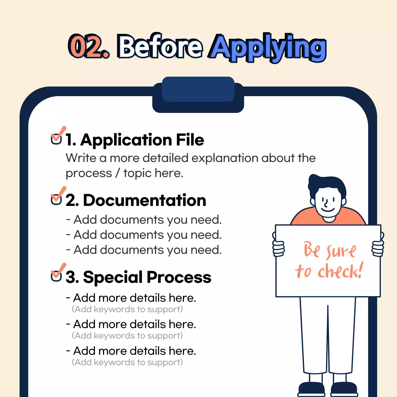 Beige Simple Job Guide Instagram Carousel