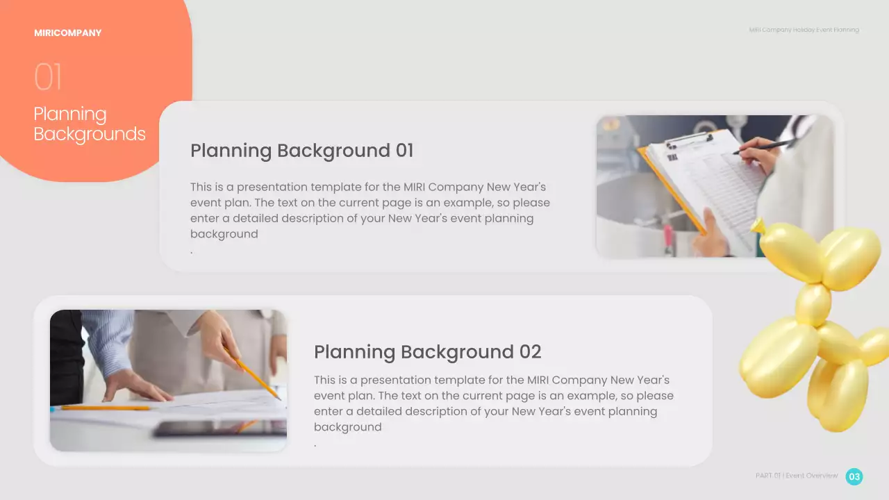 Orange Modern Event Proposal Presentation