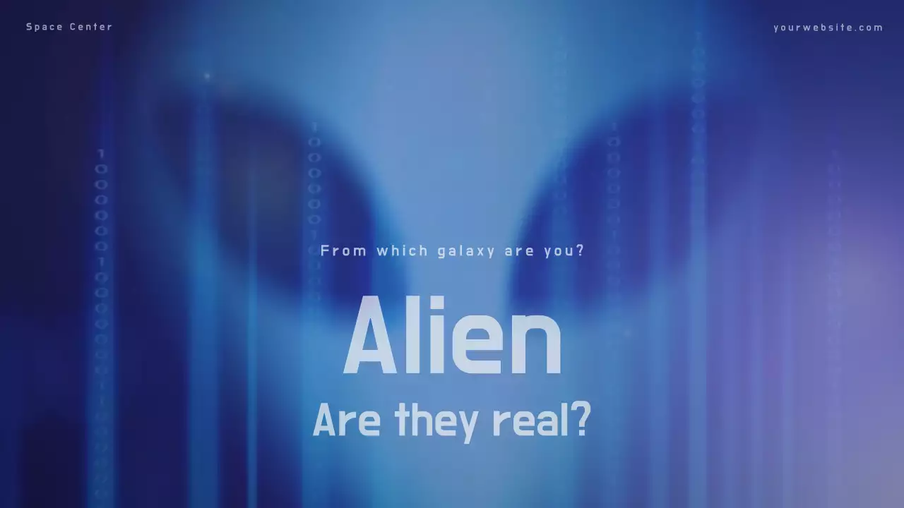 Blue Modern Alien Presentation