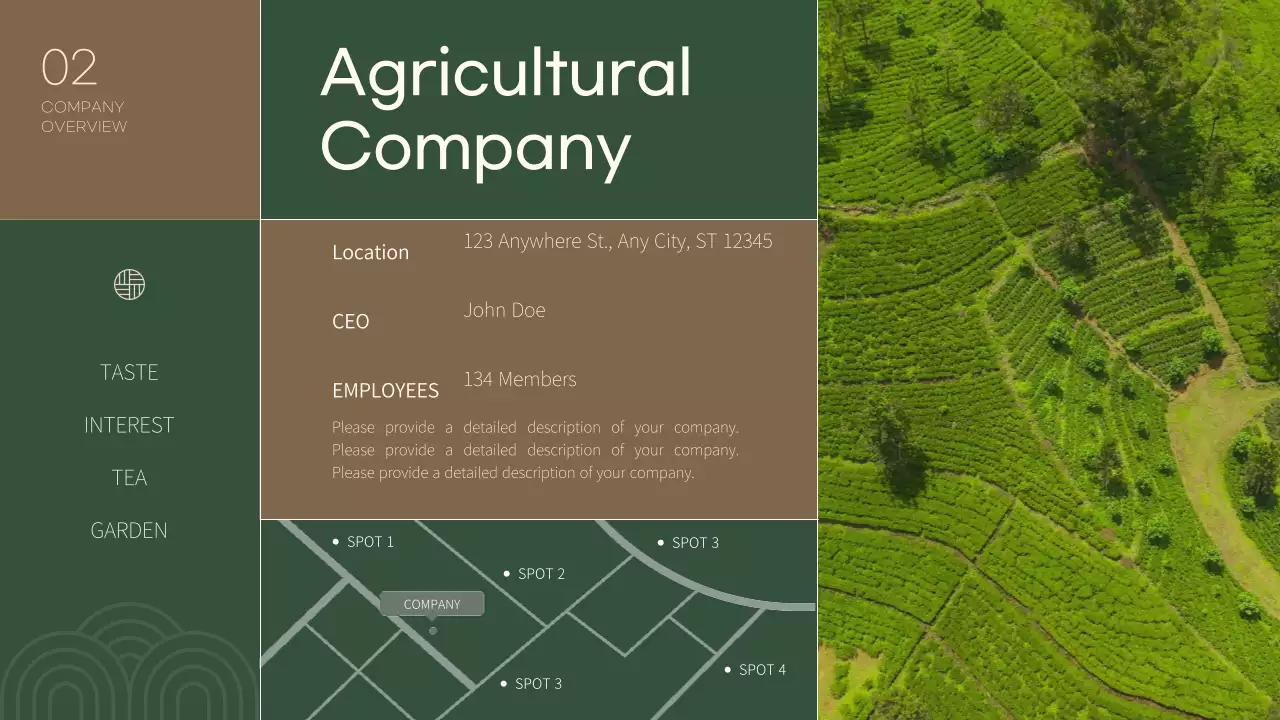 그린 미니멀 티 프로모션 프리젠테이션
