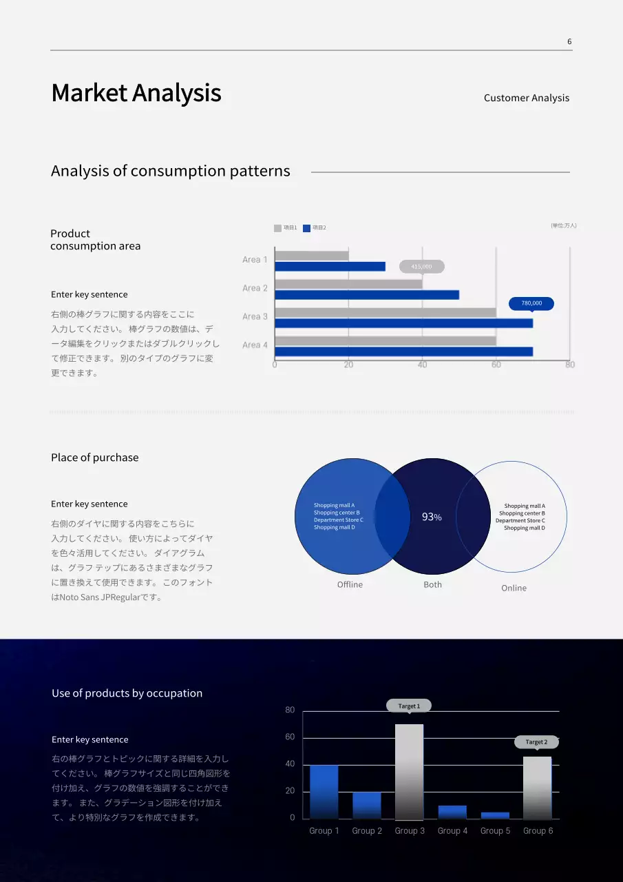 青 モダン 製造 企画書 文書フォーム