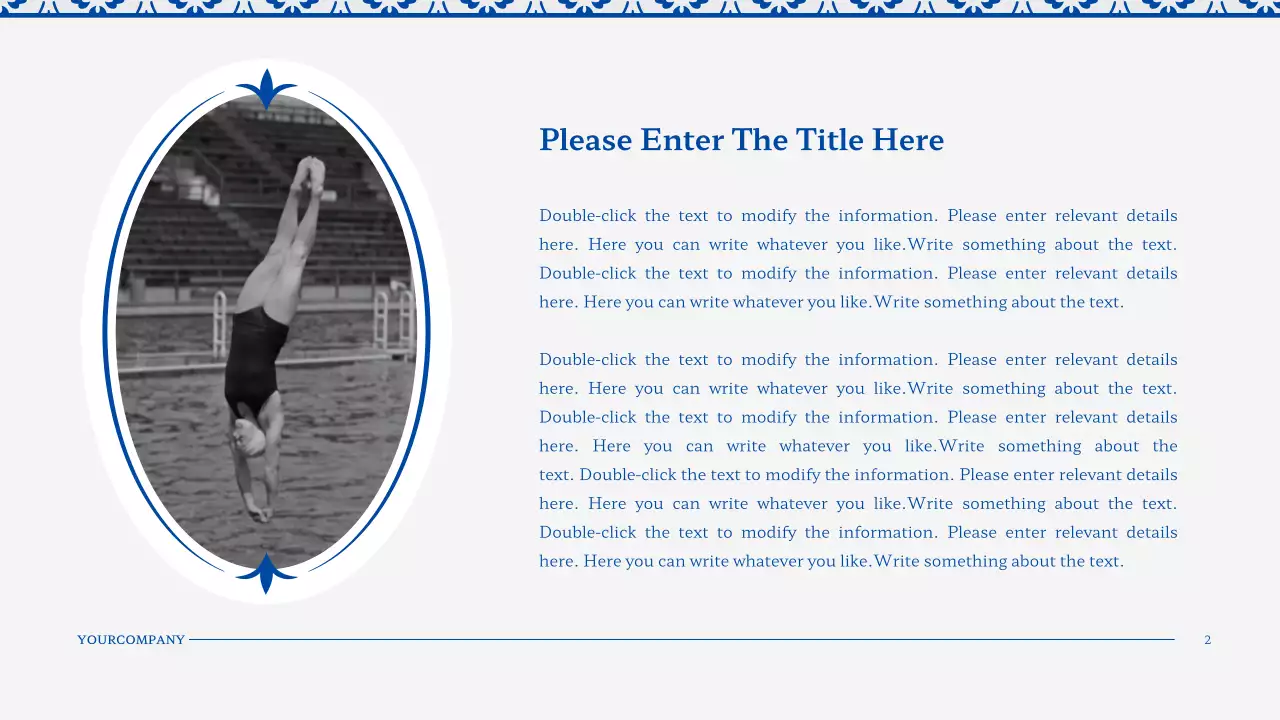 Blue Vintage Template Presentation