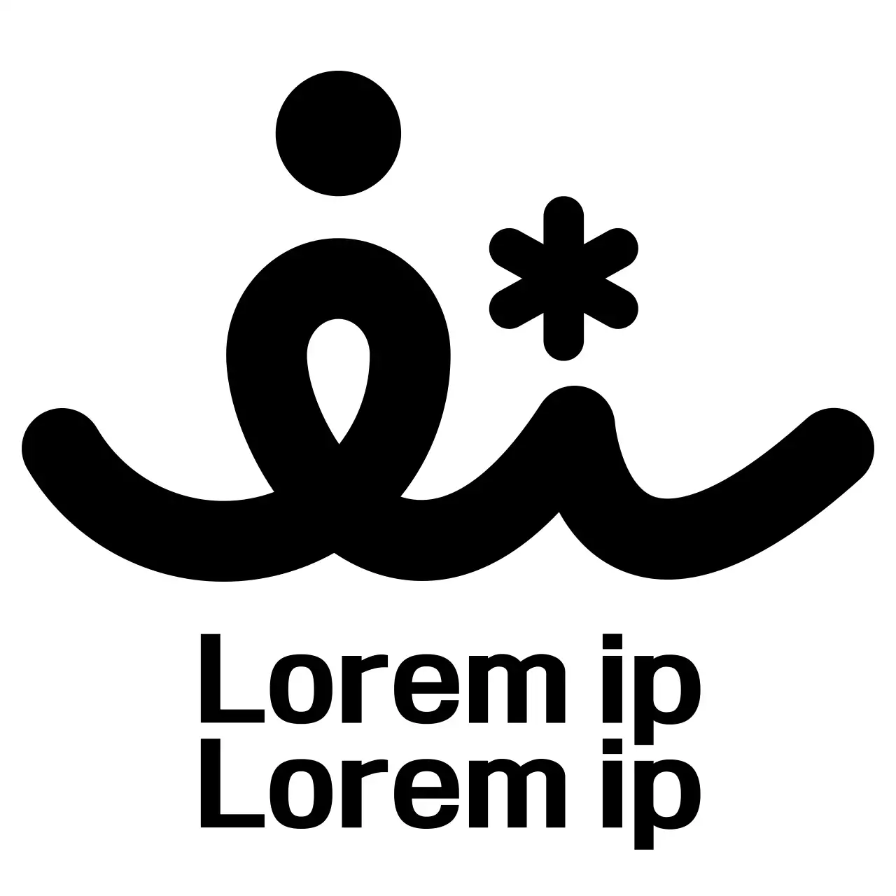 Public institutional commemorative goods with the slogan and logo of the Administrative Welfare Center in black.