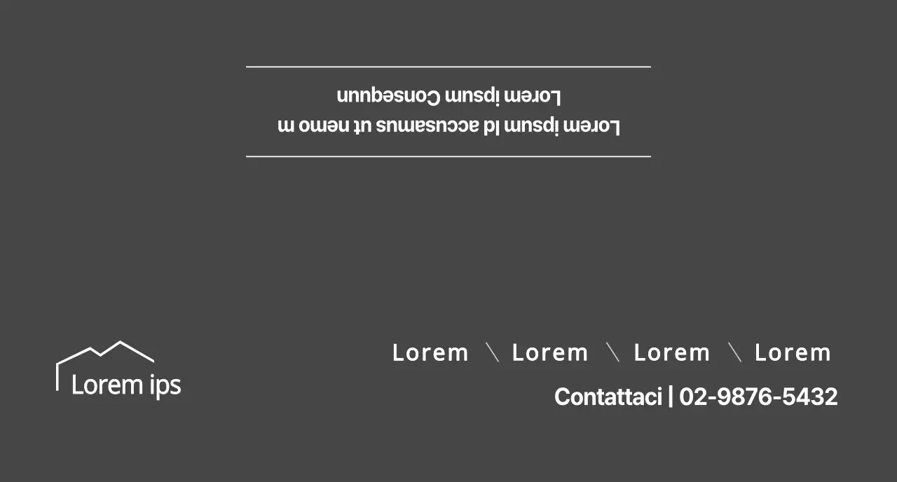 Perline semplici in grigio scuro per la promozione immobiliare