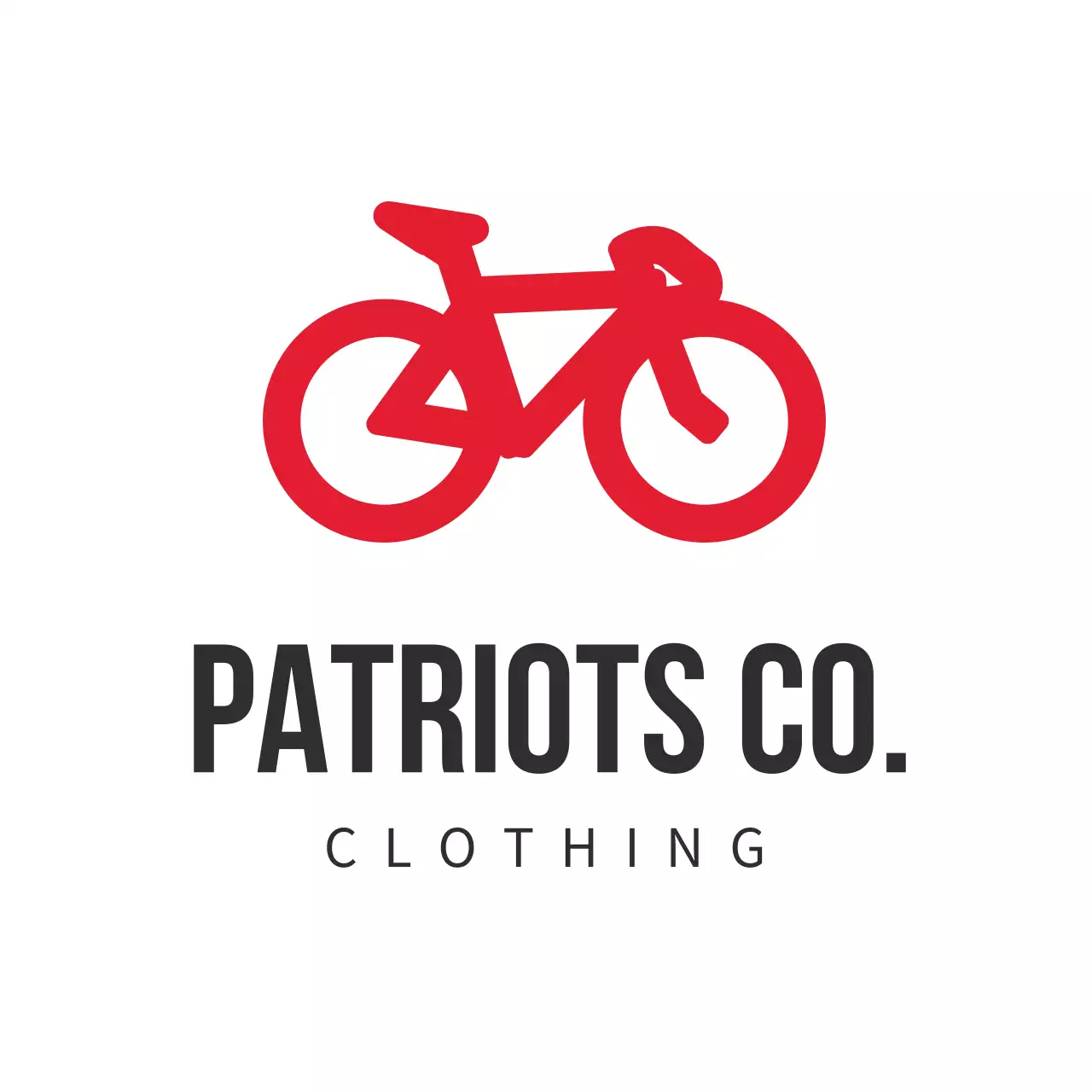 赤 シンプル 自転車 ロゴ