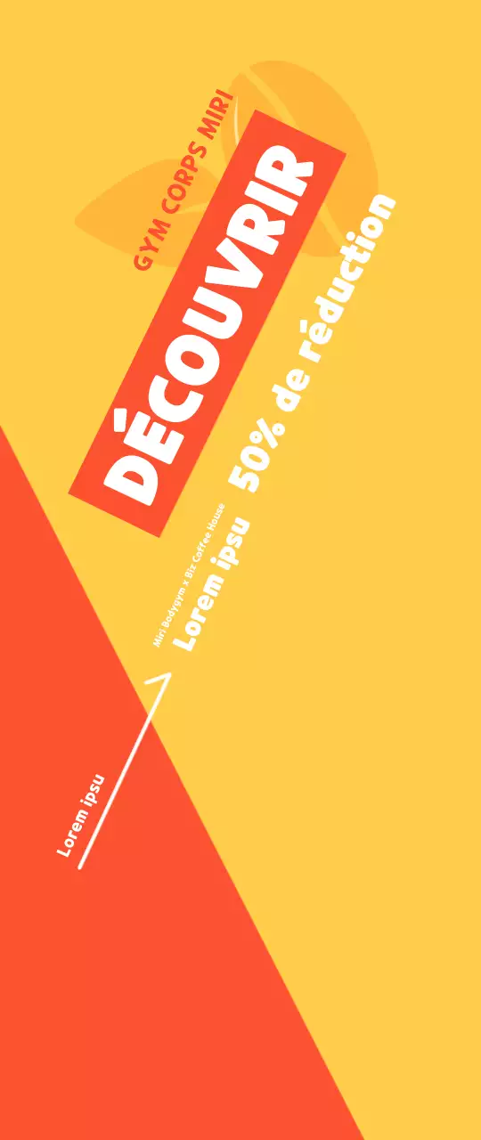 Bannière promotionnelle pour une salle de sport joyeuse