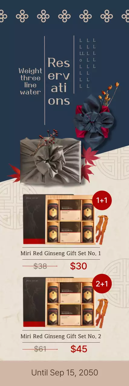 Pre-order event for traditional Chuseok gifts in namseok