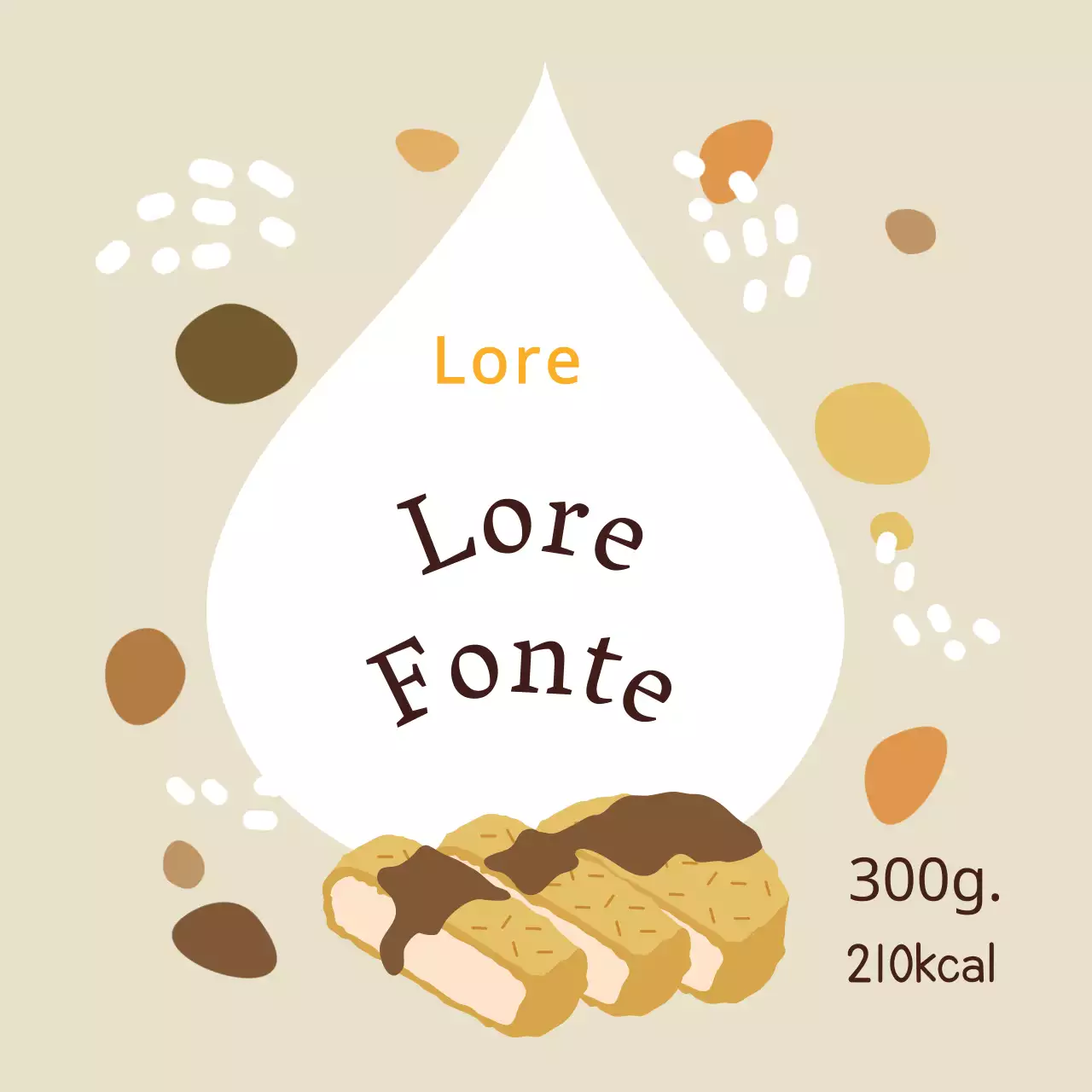 Adesivi al sugo di cotoletta di maiale marrone