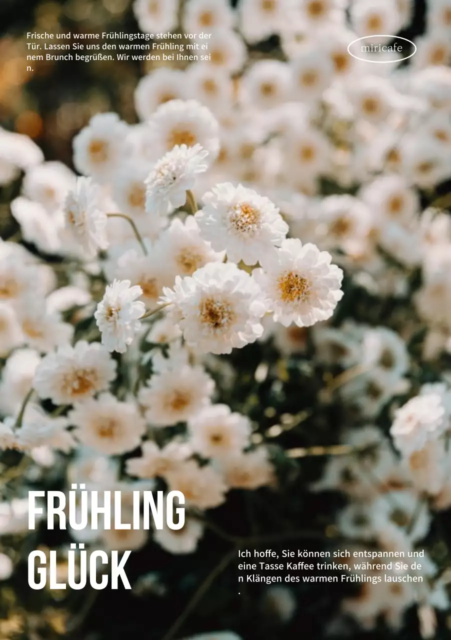 Frühlingshaftes Blumendesign