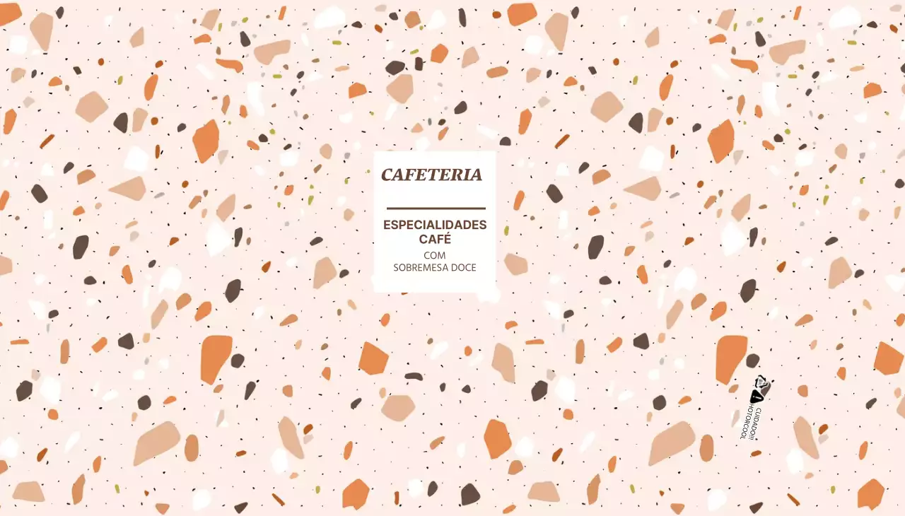 Copo de papel para café com padrão colorido