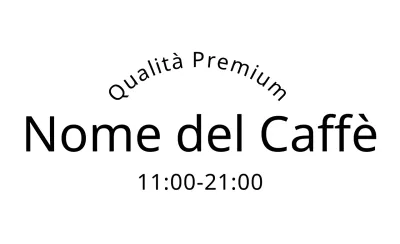 16 adesivi del caffè