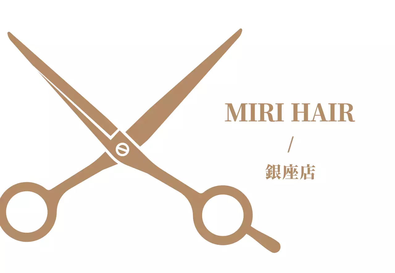 おしゃれなヘアショップロゴ看板