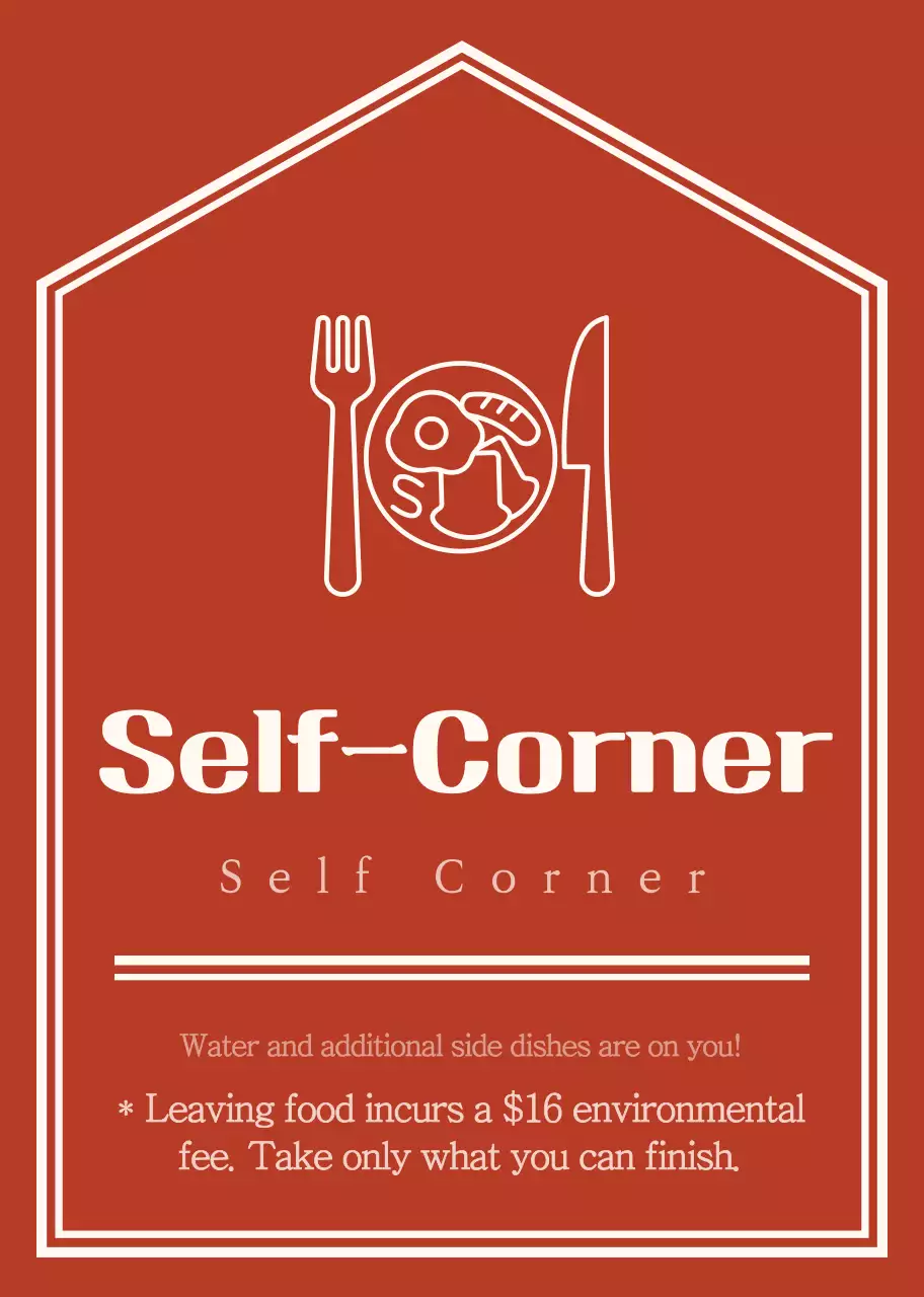 Kiểu bố trí mũi tên đơn giản và giàu cảm xúc với màu đỏ và vàng nhạt Hướng đến góc bản thân 