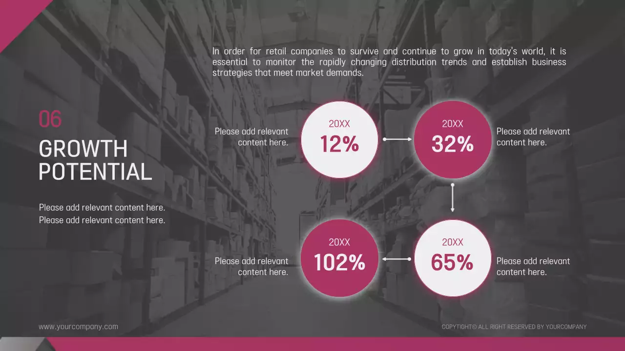 그레이 모던 유통 프리젠테이션