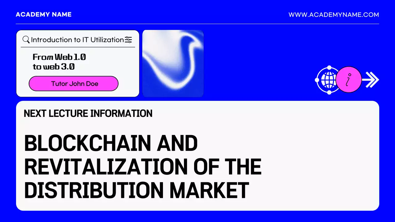 블루 모던 인터넷 가이드 프레젠테이션