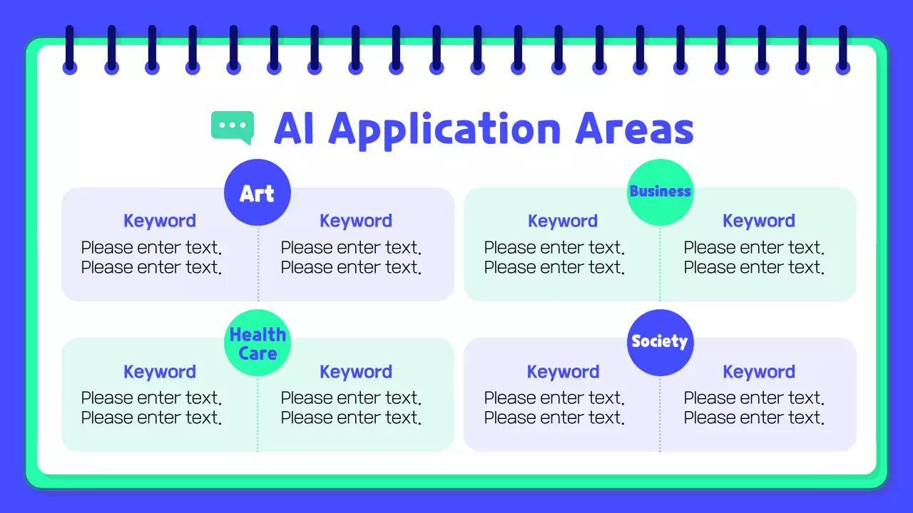 블루 모던 Ai 가이드 프레젠테이션