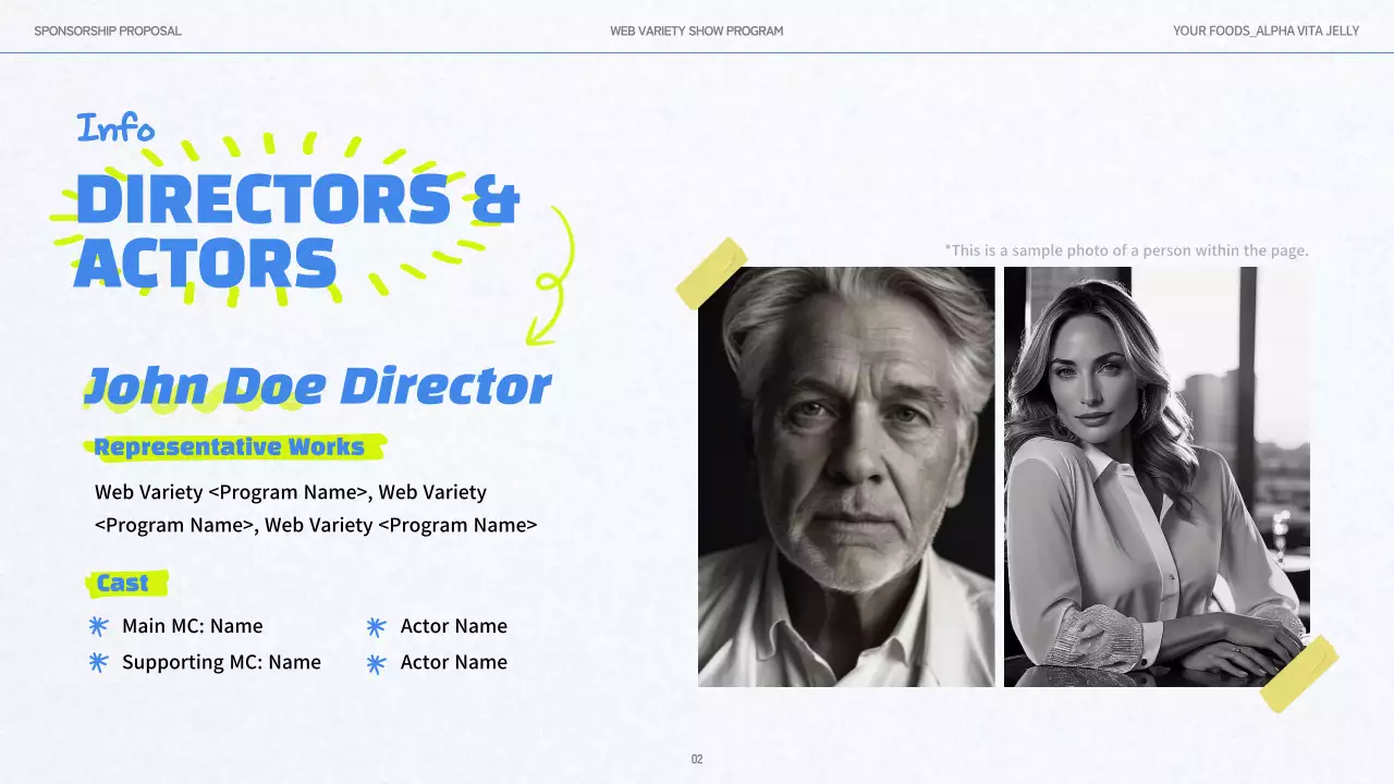 블루 플레이풀 비타민스 프로모션 프리젠테이션