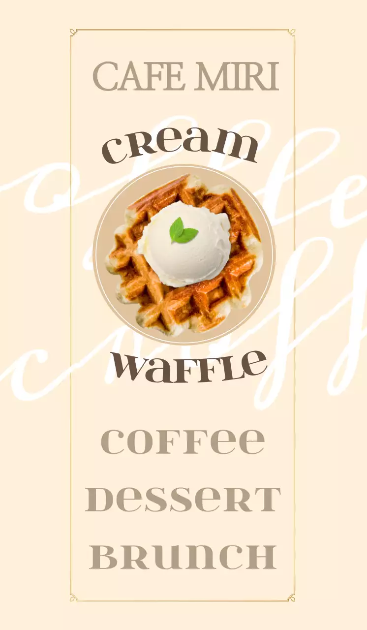 Promotional materials for an emotional brunch cafe