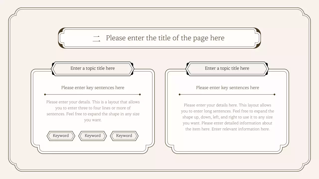 Grey Traditional Layout Presentation