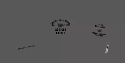 Grau klare Linien Illustration Cafe