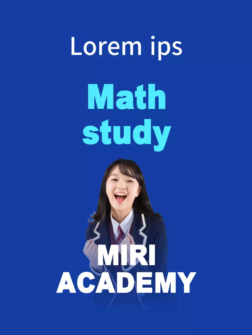 Simple school banner in purple and blue