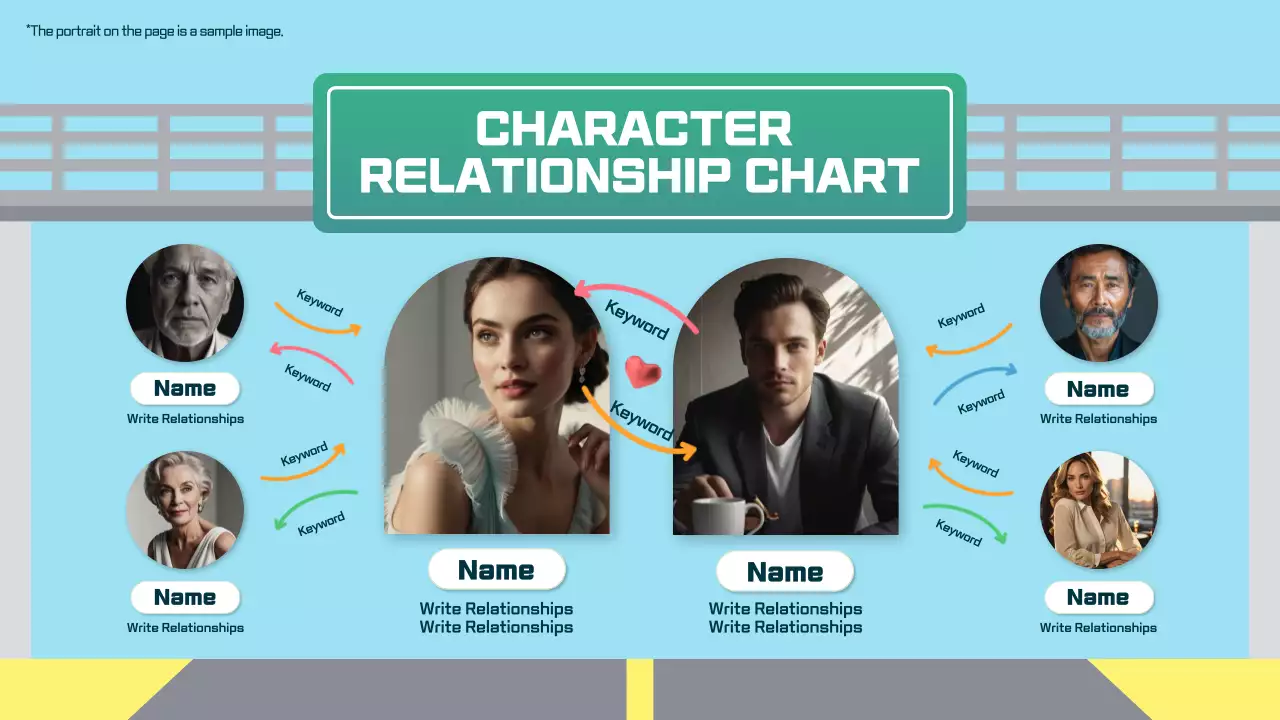 옐로우 모던 오트 가이드 프레젠테이션