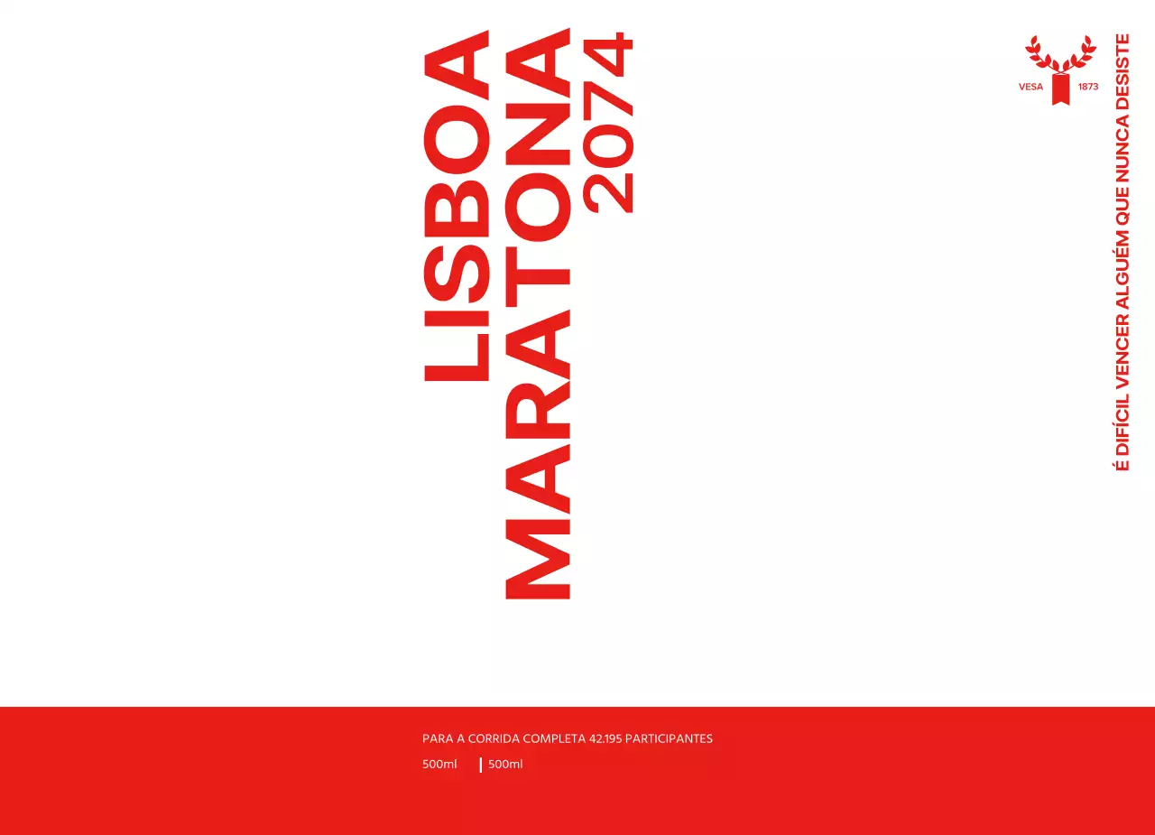 Conceber uma maratona com um esquema de cores vermelho