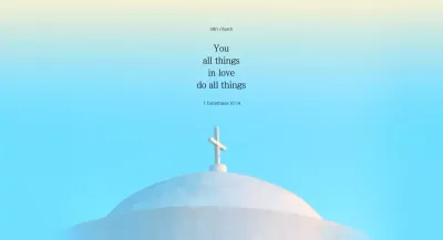 Emotional Bible verses on a light blue church background