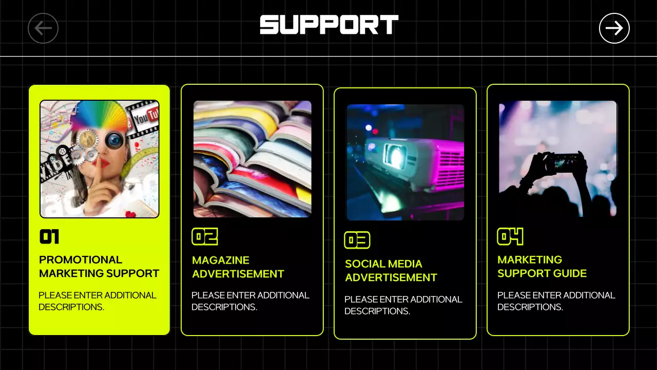 Black Modern Venue Manual Presentation