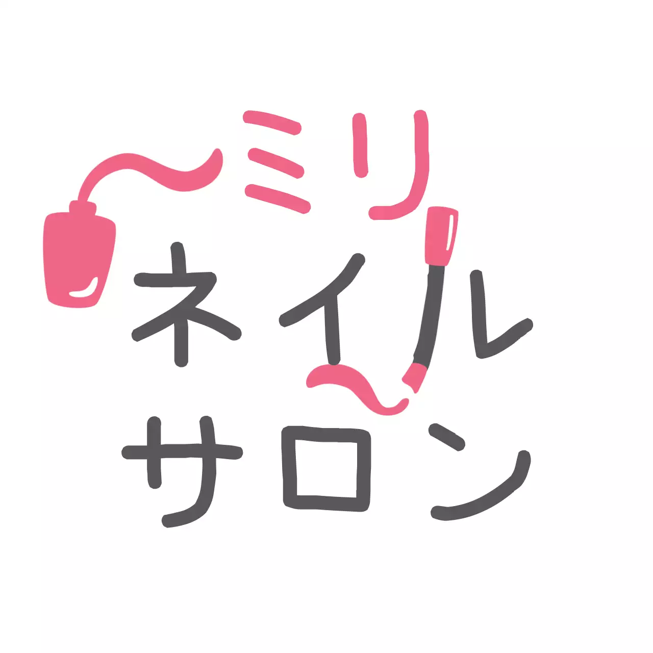 ピンク かわいい ネイル ロゴ