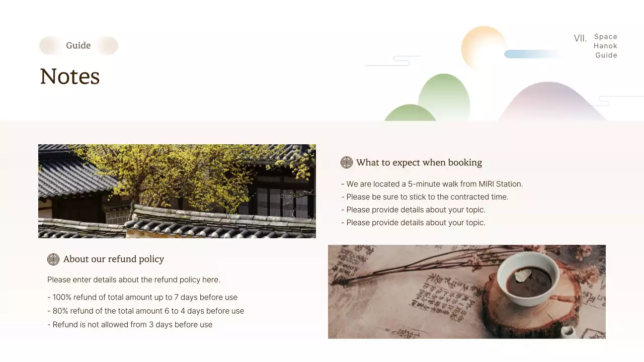 Beige Traditional Korean Stay Guide Presentation
