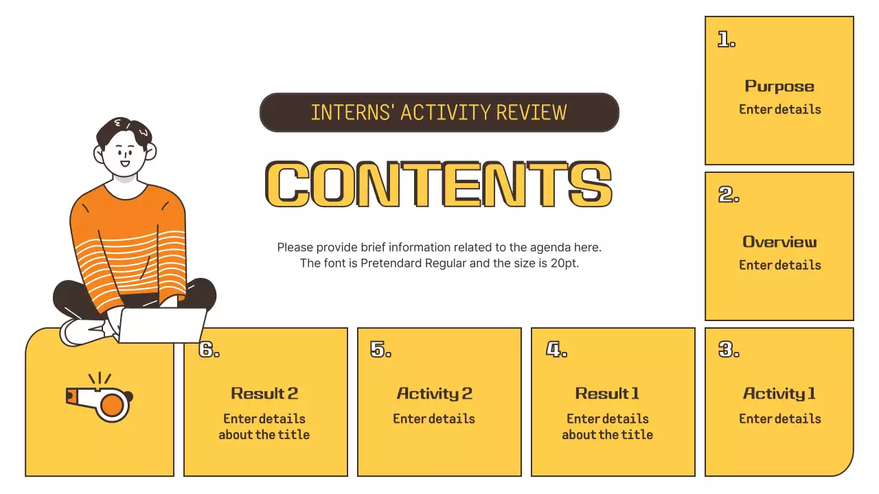 Orange Modern Intern Report Presentation