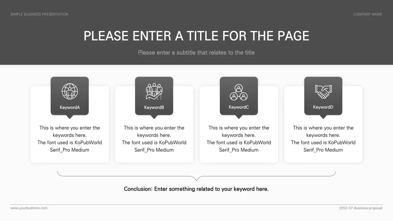 Grey Modern Business Document Presentation